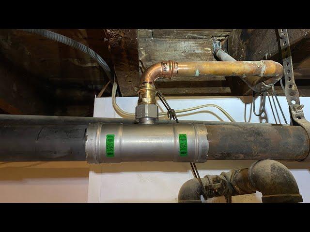 Steam Pipe Leak Repair with Viega Mega Press