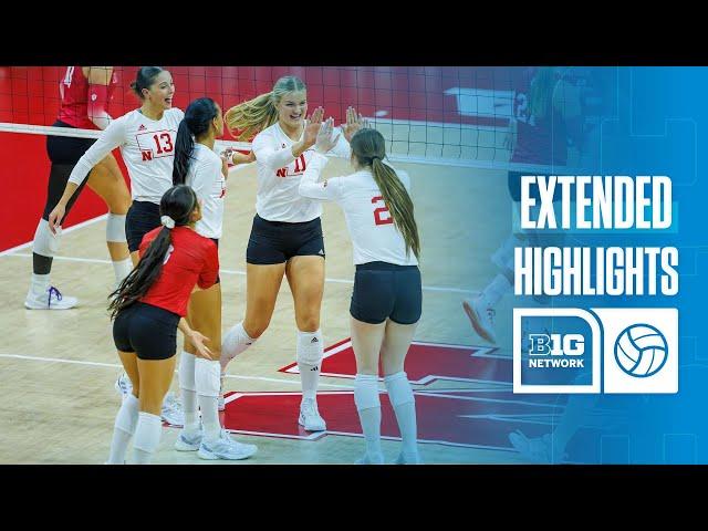 Wisconsin at Nebraska | Extended Highlights | Big Ten Volleyball | 11/23/2024