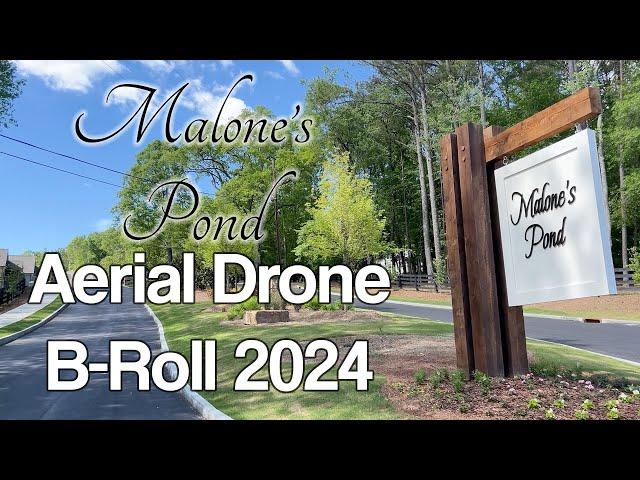 Malone's Pond New Home Construction Development - Aerial B-Roll Compilation Archival Footage