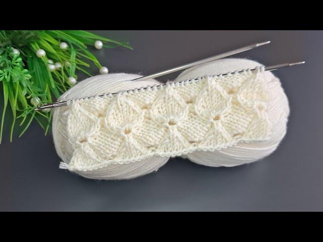 İki şiş kolay örgü yelek model anlatımı ️Eays crochet knitting patterns