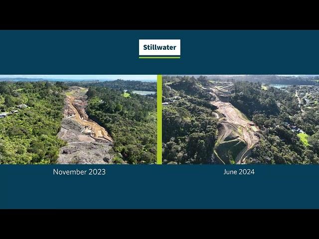 O Mahurangi - Penlink aerial comparison (November 2023 vs June 2024)