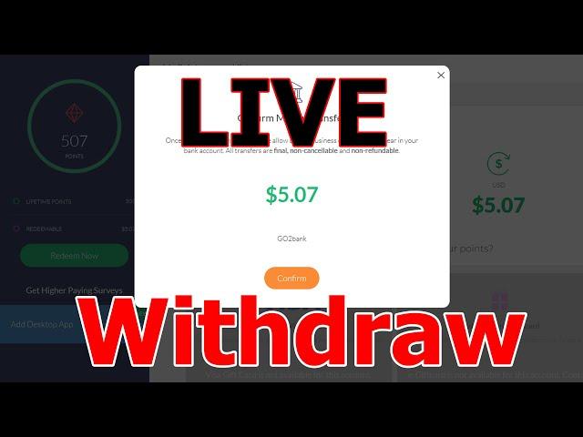 LIVE: Junkie To GO2bank Money Transfer 2022