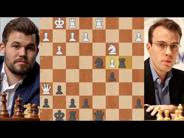 Magnus Carlsen — Georg Meier Grünfeld Defense, Three Knights Variation