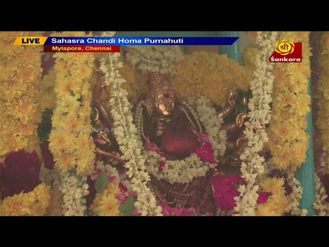 Sahasra Chandi Homa Purnahuti - Live From RK. Salai, Mylapore, Chennai