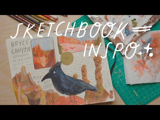 Finding Inspiration  Sketchbook Paint with Me!