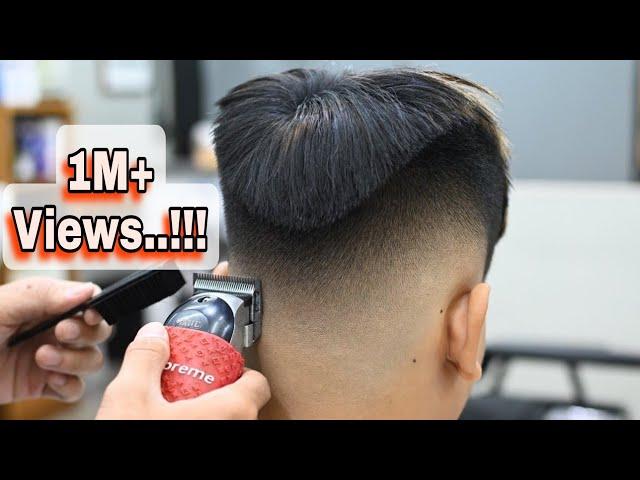 Skin Fade Tutorial on Difficult Straight Hair  Barber Transformation..!!!