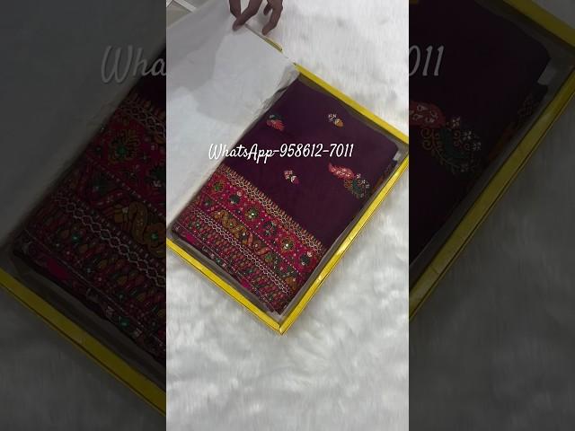 A very beautiful pure pasmina silk saree #vasundhara #sarees#bandhani #viral #fashion #new #trending