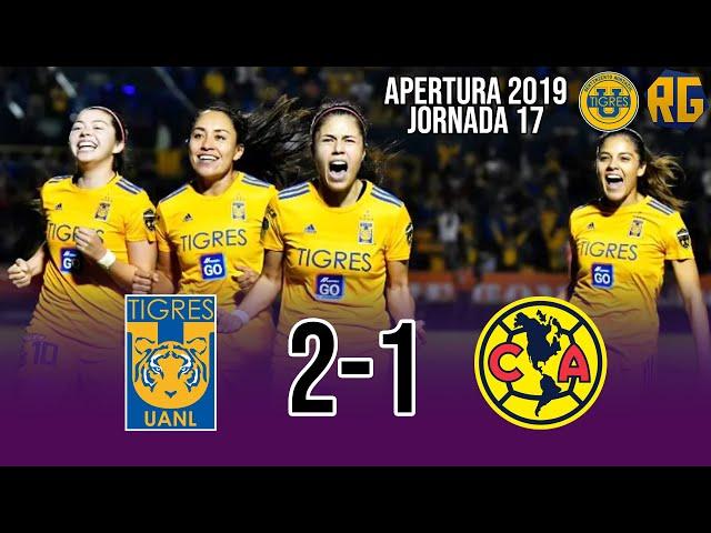 VICTORIA DE LAS AMAZONAS | Tigres 2-1 América | Liga Mx Femenil | Apertura 2019 J17