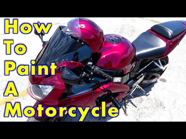 How To Paint A Motorcycle Complete Step By Step / How To Spray Kandy Paint : ALLKANDY MERLOT RED