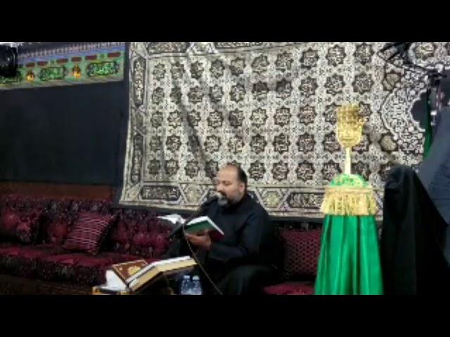 حسينية السيدة ام محمد ال جبران بحي الشاطئ سماحة الشيخ مصطفى الموسى العشرة الثالثة ليلة ثالث 1440