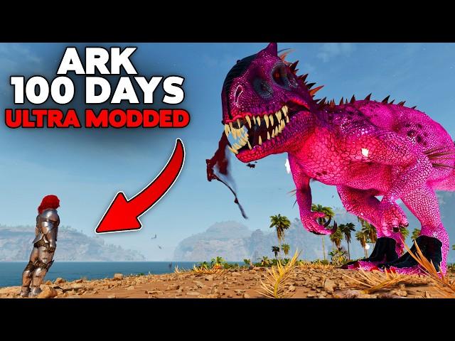 I Survived 100 Days in ARK Descended.... ARKs Most BRUTAL Mod