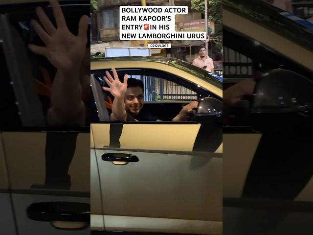 BOLLYWOOD STAR ACTOR DRIVING HIS NEW LAMBORGHINI URUS SE IN MUMBAI #SHORTS#INDIA#CAR#lamborghini