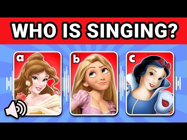 Guess Who's SINGING Top 50 Disney SONGS? | Disney Song Quiz Challenge