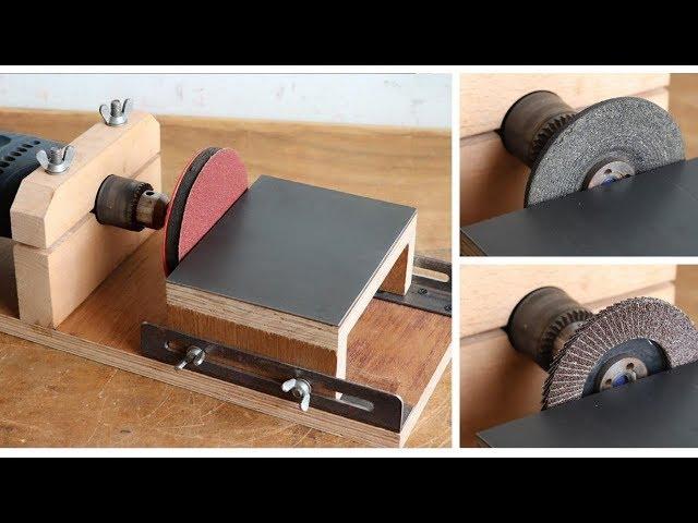 Make A Drill Powered Sander Machine || Drill Hack || Drill Holder