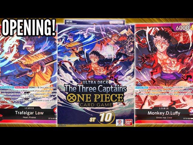 Unboxing The BEST One Piece Starter Deck! (The Three Captains)