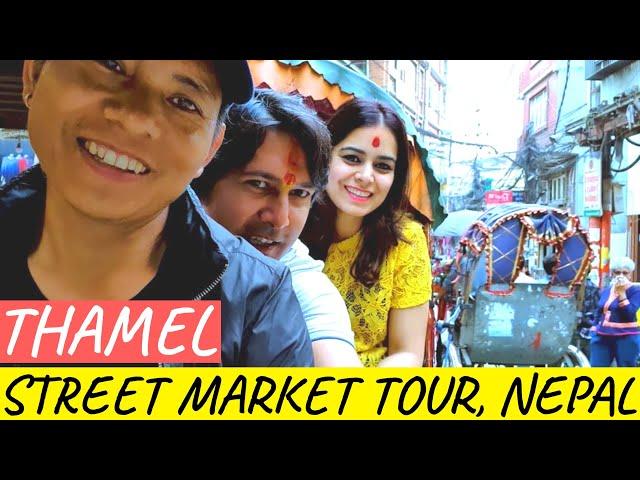 Thamel Street Market Shopping Tour on Cycle Rikshaw | Kathmandu, Nepal Tourism 2019: Travel Vlog