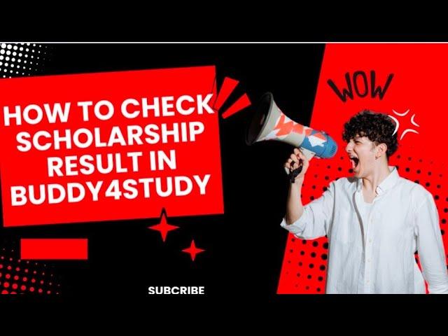 How to check scholarship result in buddy4study