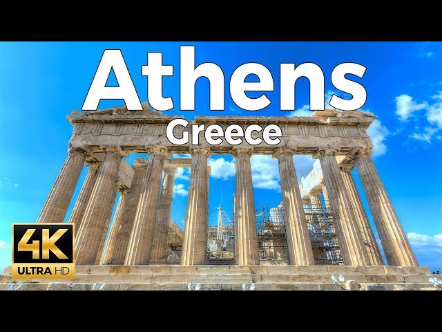 Athens, Greece Walking Tour (4k Ultra HD 60fps) – With Captions