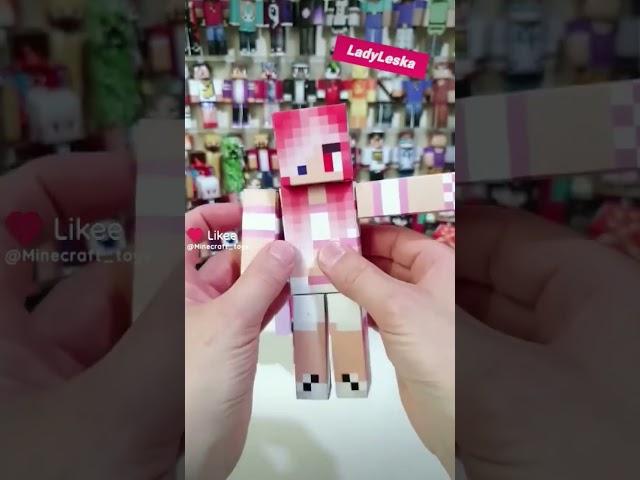 LadyLeska Леска 3D-игрушка Майнкрафт #minecraft #майнкрафт #леска #градус #райм