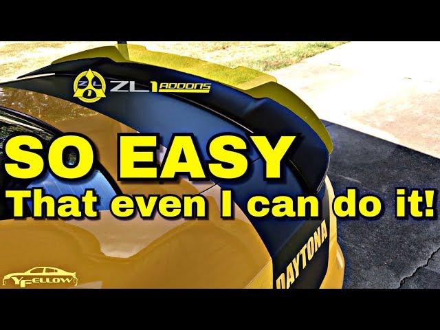 Dodge Charger SRT Style Spoiler Wicker Bill Install Guide