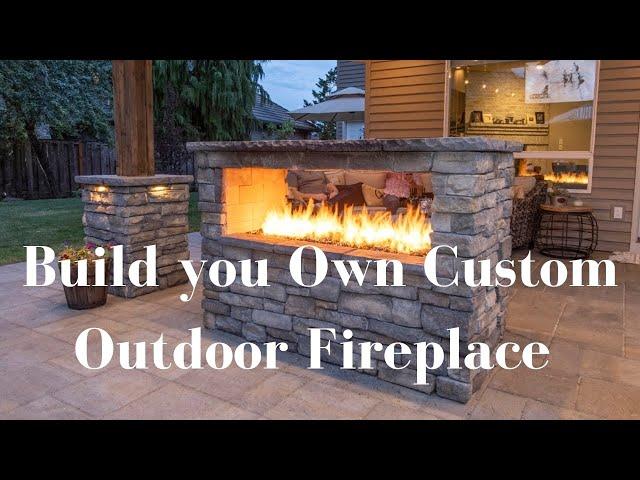 Custom Outdoor Fireplace (Don't BUY it BUILD it)