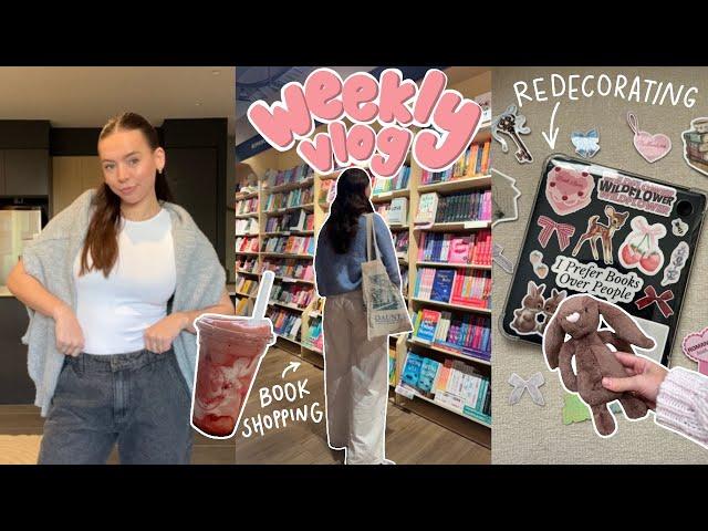 weekly vlog | book shopping, bestie hangouts, hobby chats