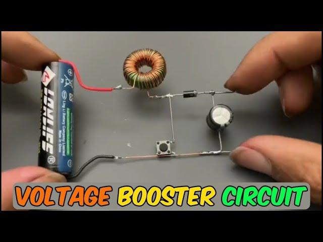 Voltage Boost Circuit Using Inductor Coil Diy Electronics Project