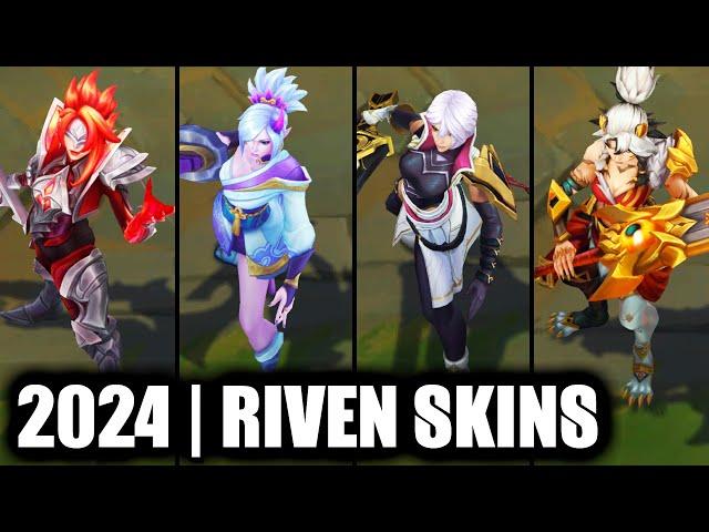 ALL RIVEN SKINS SPOTLIGHT 2024 | League of Legends