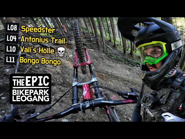 Da bin ich ein paar Mal fast gestorben! | DOWNHILL Strecken im BIKEPARK LEOGANG + Vali´s Hölle