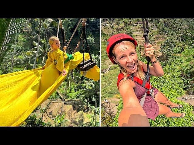 DE SWiNG WAS TE GEK, MAAR DE ZiPLiNE…NIET VOOR KiNDEREN  ( Ubud) | Bellinga Vlog #3257