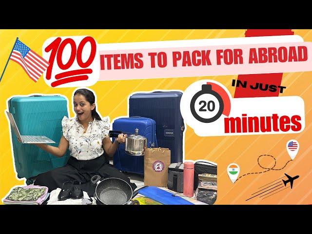 Ultimate Study Abroad Packing Guide | Moving to USA | Tips & Products  #internationalstudent #usa