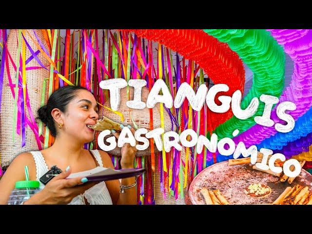 Delicioso TIANGUIS GASTRONÓMICO en Oaxaca  Barbacoa, Garnachas, Moles, Caldo de Piedra y mucho más