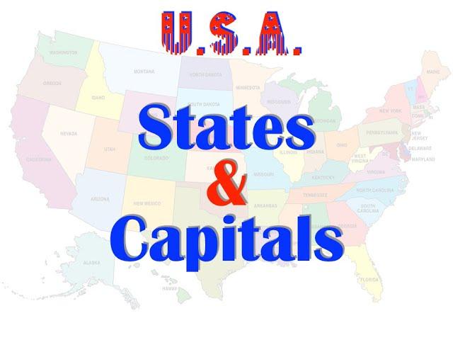 50 States & Capitals in alphabetical Order