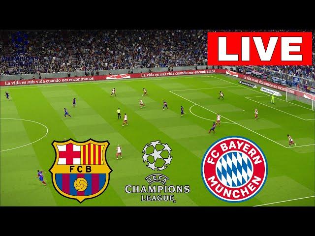 LIVE : Barcelona vs Bayern Munich | UEFA Champions League 2024 | Ucl Live Stream | Full Match