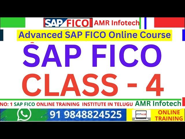 CLASS 4  - SAP FICO Course in Telugu - SAP Tutorial For Beginners in Telugu