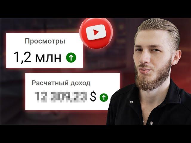 Результаты Заработка на YouTube за 1 МИЛЛИОН Просмотров. ПРОВАЛ?