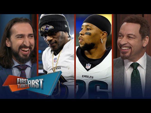 Eagles beat Ravens, Selling Baltimore stock, Are the Chiefs lucky? | NFL | FIRST THINGS FIRST