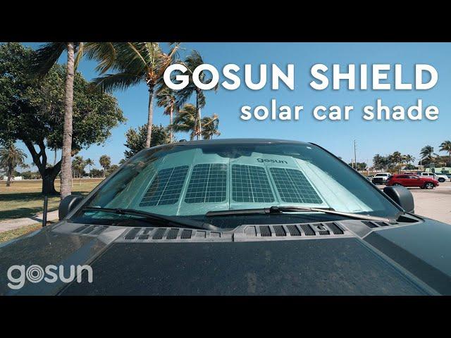 Solar  Powered Car Shade! The Gosun Shield.