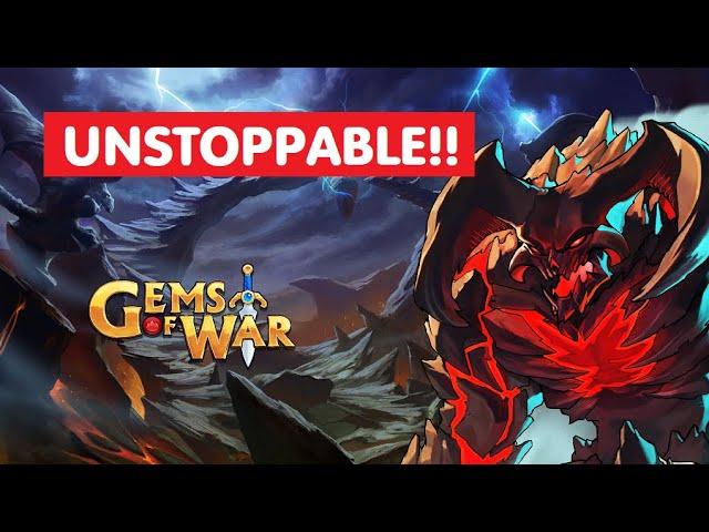 Gems of War Emperinazar Faction Assault! Crazy 1000 Attack best team!