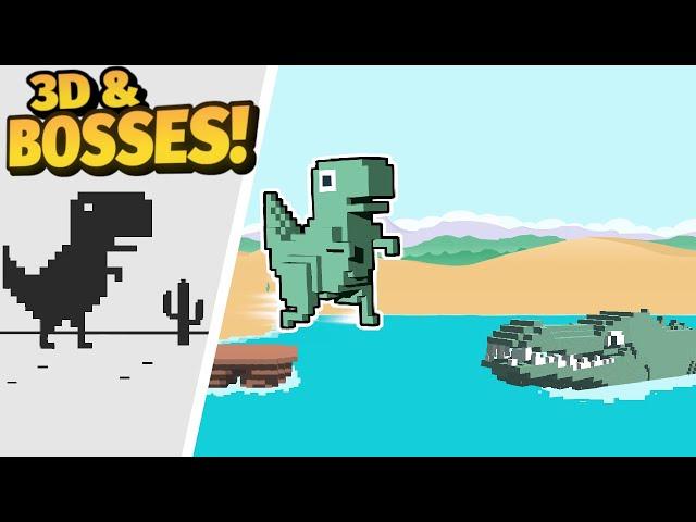 I Remade the Chrome Dino Game(again) -  in 3D & with BOSSES