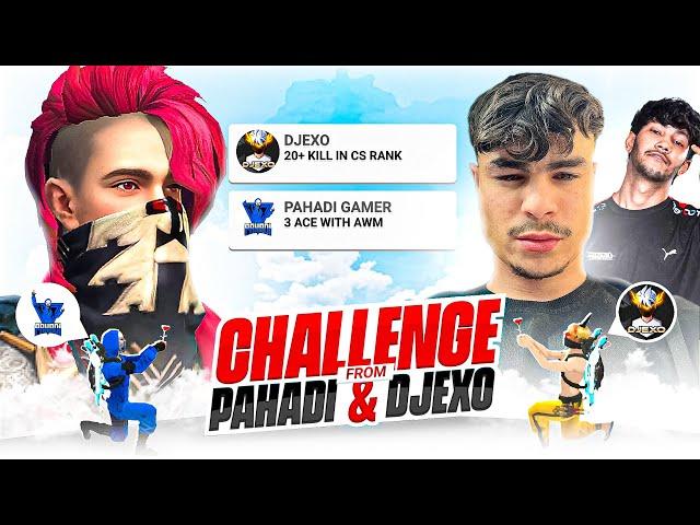 PAHADI GAMER & DJEXO GIVE ME A IMPOSSIBLE CHALLENGE || CAN I COMPLETE THIS CHALLENGES ? 