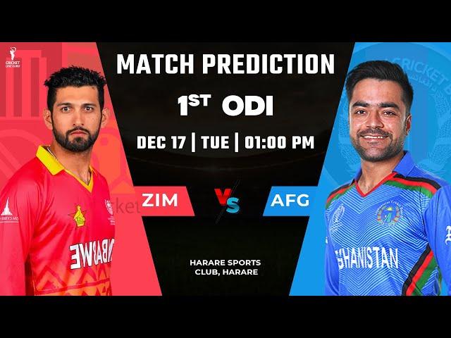 ZIM vs AFG 1st ODI PREDICTION | AFG vs ZIM Dream11 Team, Playing 11, Key Players, WHO WILL WIN?