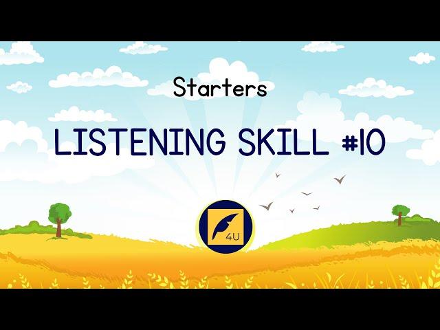 10. Listening Skill | Starters | Luyện nghe tiếng Anh | All English 4U