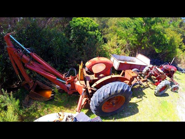 Broken Vintage Backhoe for Free.. Lets fix it!