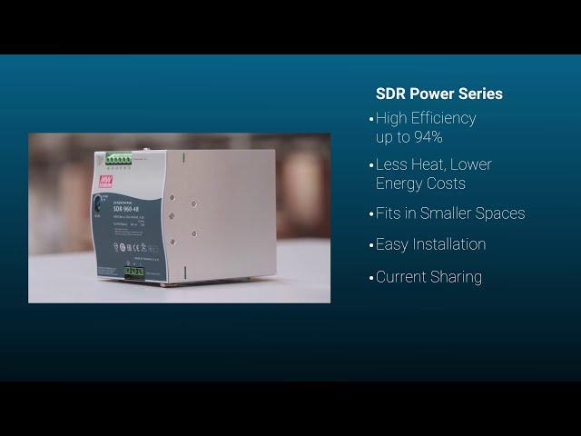 MEAN WELL DIN Rail Power - SDR Series