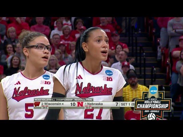 Nebraska vs. Wisconsin: 2024 NCAA volleyball tournament quarterfinals (Highlight)