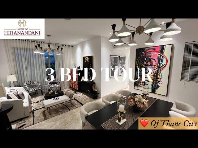 Exclusive 3 Bed Apt Tour by House Of Hiranandani, In The Heart Of Thane City | ️ 8100 887700