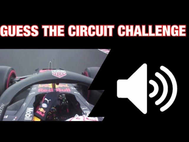 F1 CHALLENGE - GUESS THE CIRCUIT BY ITS ONBOARD AUDIO