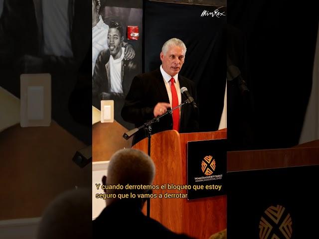 Homenaje a Malcolm X del presidente de Cuba Miguel Díaz-Canel Bermúdez. #diazcanelenonu