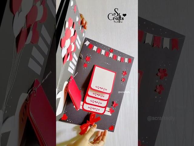 Scrapbook handmade | birthday scrapbook ideas | anniversary scrapbook ideas | S Crafts #shorts #diy
